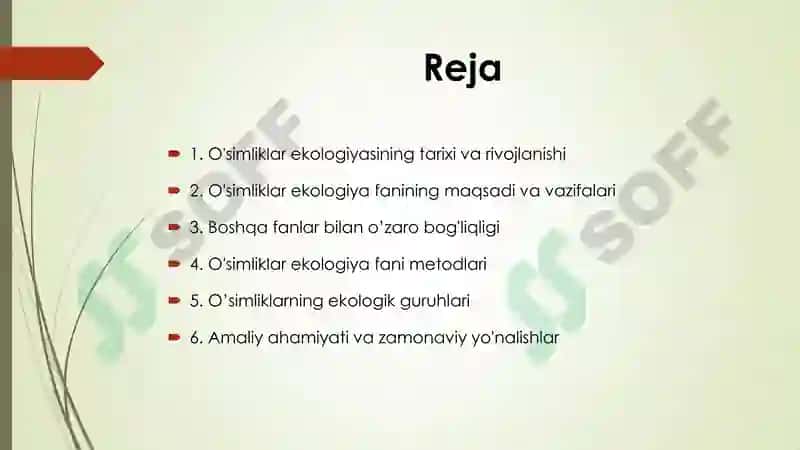O'simliklar ekologiyasining rivojlanish tarixi 2