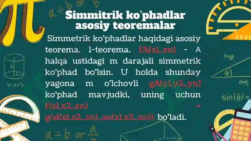 simmetrik ko'phadlar 2