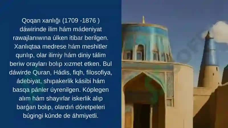 QOQAN XANLIǴINDA ILIM HÁM PÁNNIN RAWAJLANIWI 2