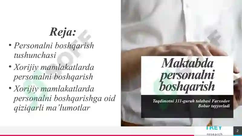Personalni boshqarish 2