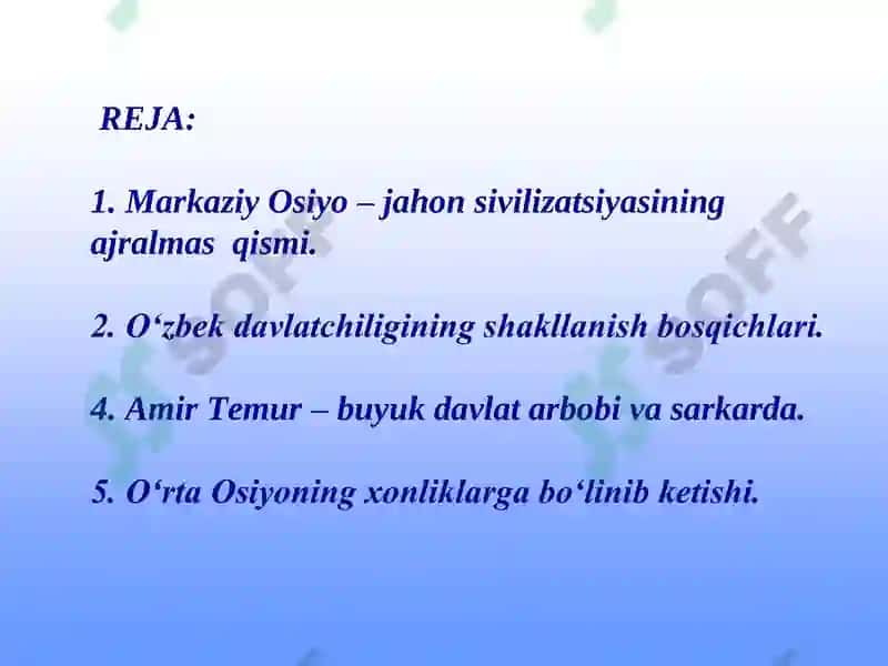 Oʻzbekiston tarixi 2