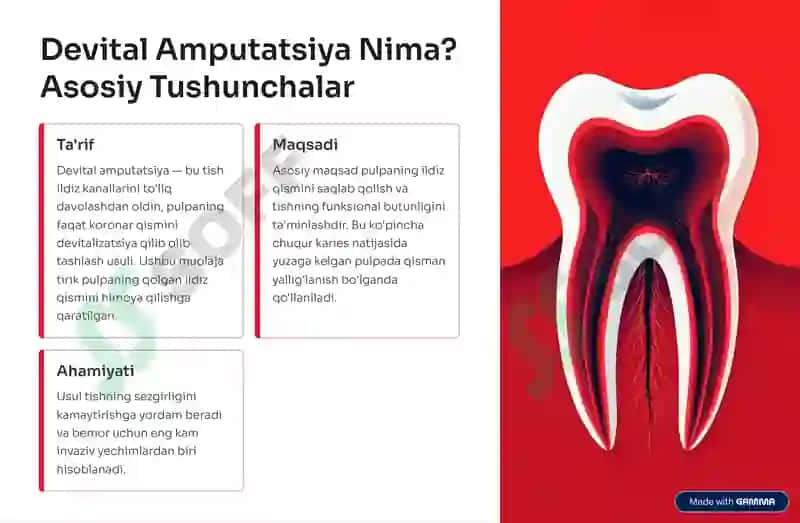 Devital Amputatsiya Usuli 2