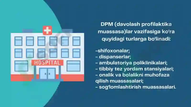 DPM (davolash profilaktika muassasalari)ning asosiy turlari va tibbiy hujjatlarni yuritish 2