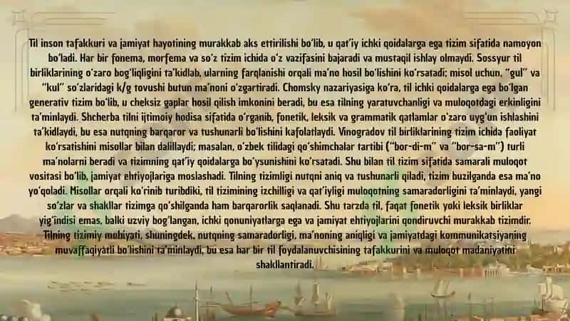 TILNING TIZIM SIFATIDAGI MOHIYATI 2
