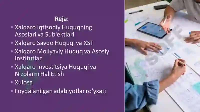 Xalqaro Iqtisodiy Huquq 2