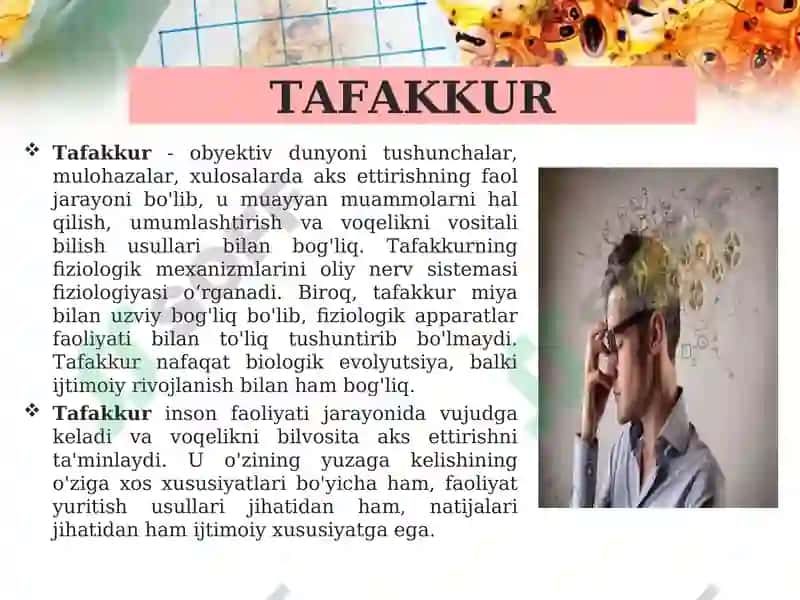 Tafakkurning Klassifikatsiyalash Xususiyatlari 2
