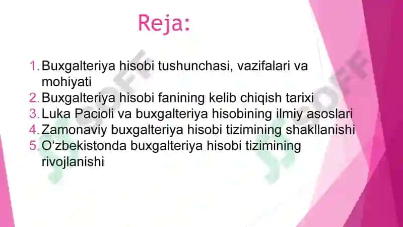 Buxgalteriya hisobi fanining paydo bo'lishi 2