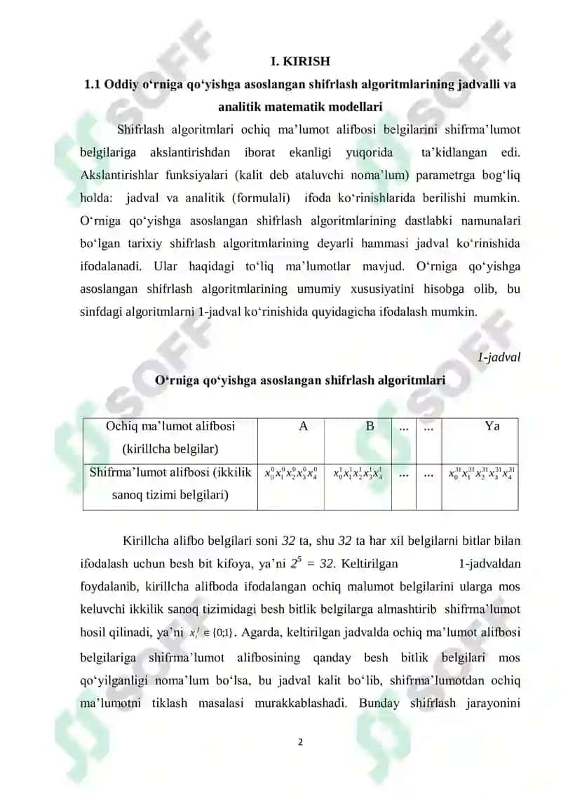 Oqimli simmetrik shifrlash algoritmlari tahlili 2