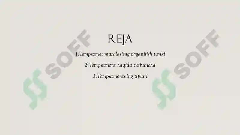 Temprament haqida umumiy tushuncha 2