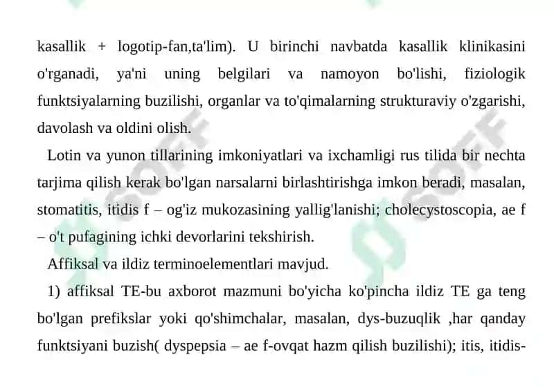 Klinik Ibolarlar va Atamalar 2