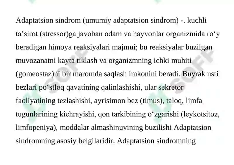 Adaptatsion sindrom 2
