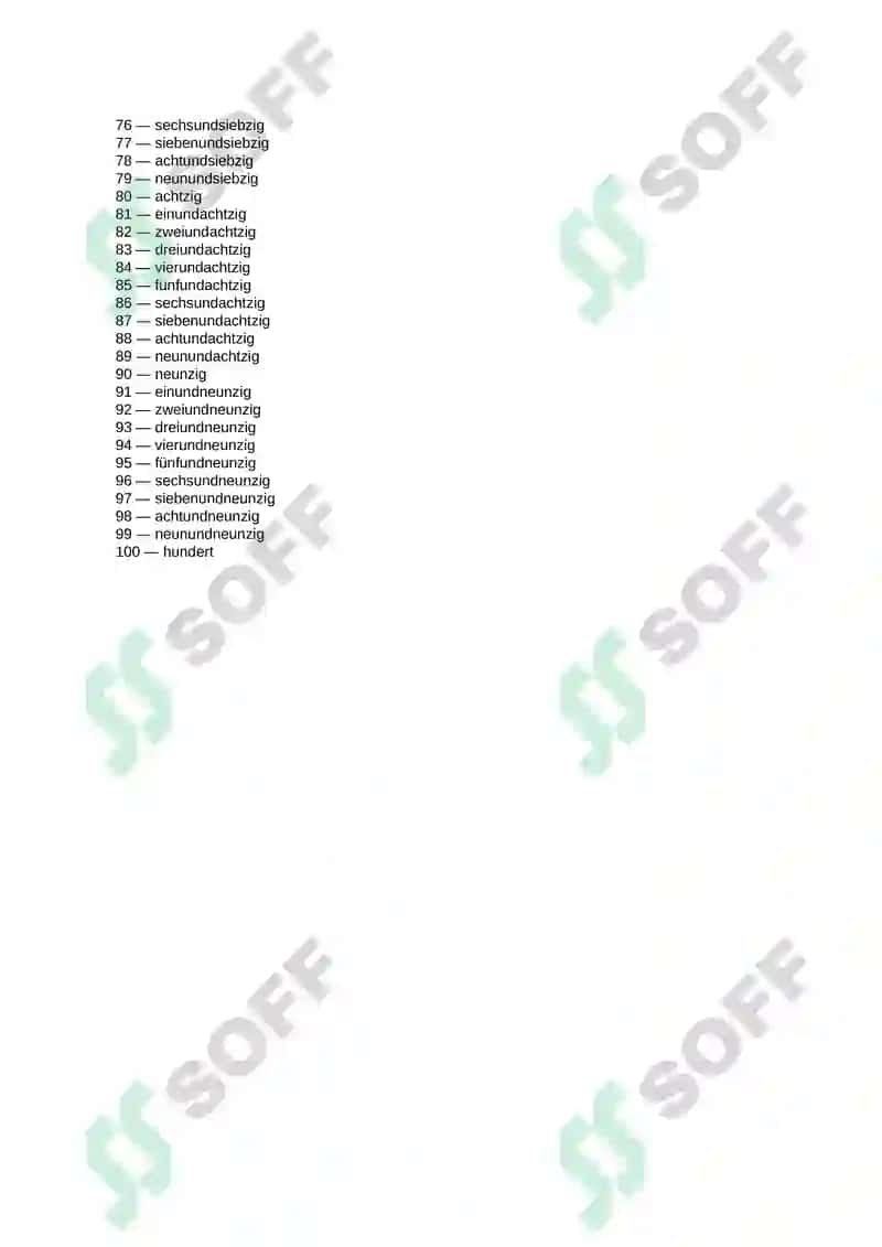 Nemischa sonlar (20-100) 2