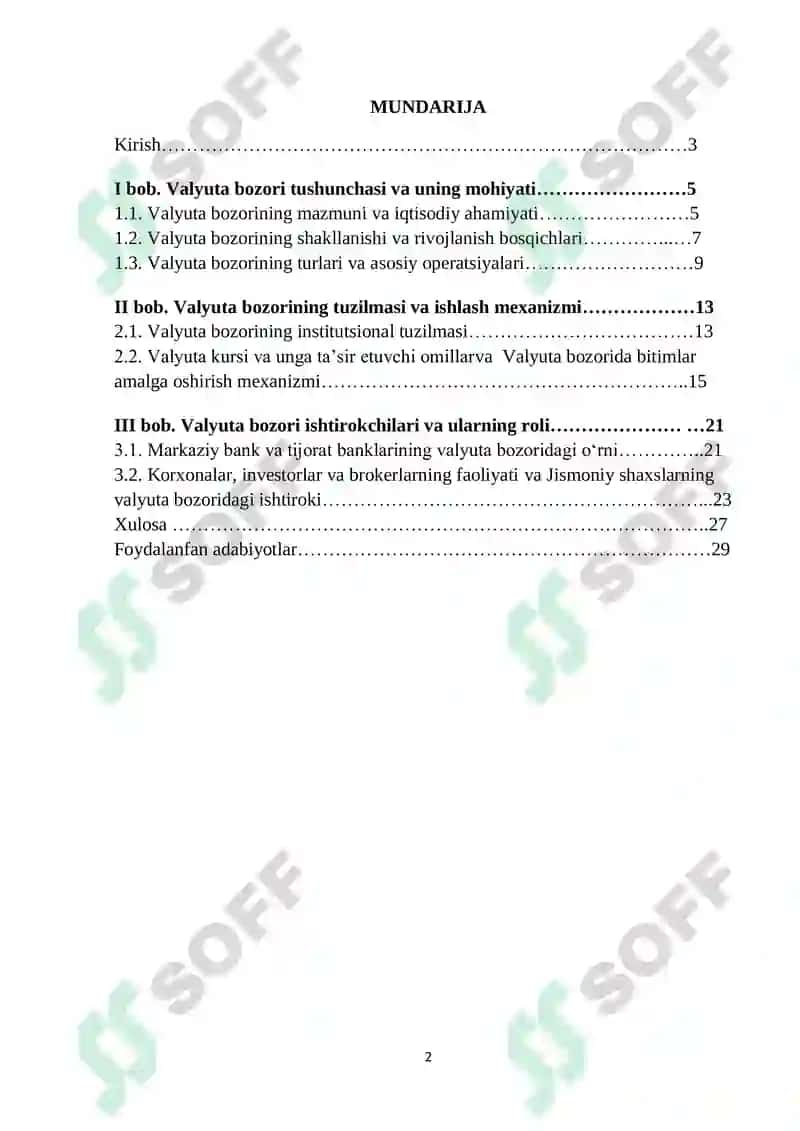 Valyuta bozori va uning ishtirokchilari 2