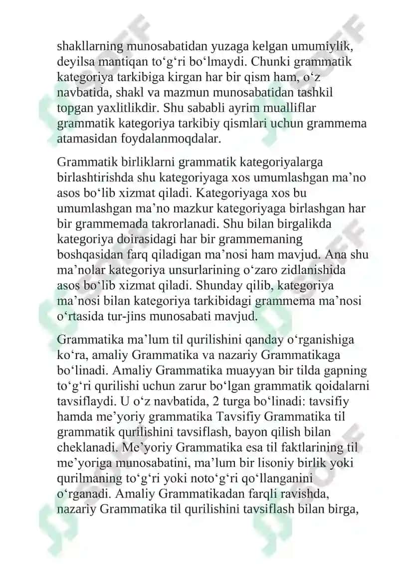 Grammatika (Mavzua Grammatik ma`no va uning turlari) 2