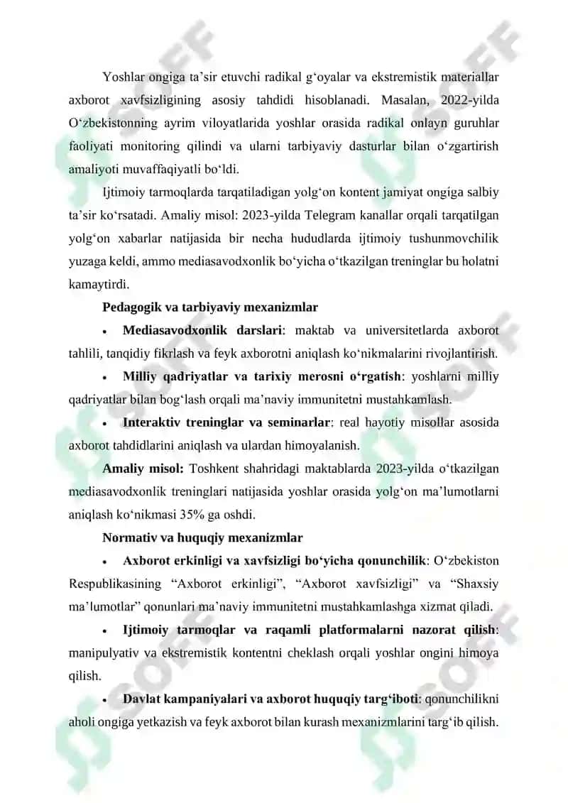 AXBOROT XAVFSIZLIGIDA MA’NAVIY IMMUNITETNING O‘RNI VA MEXANIZMLARI 2