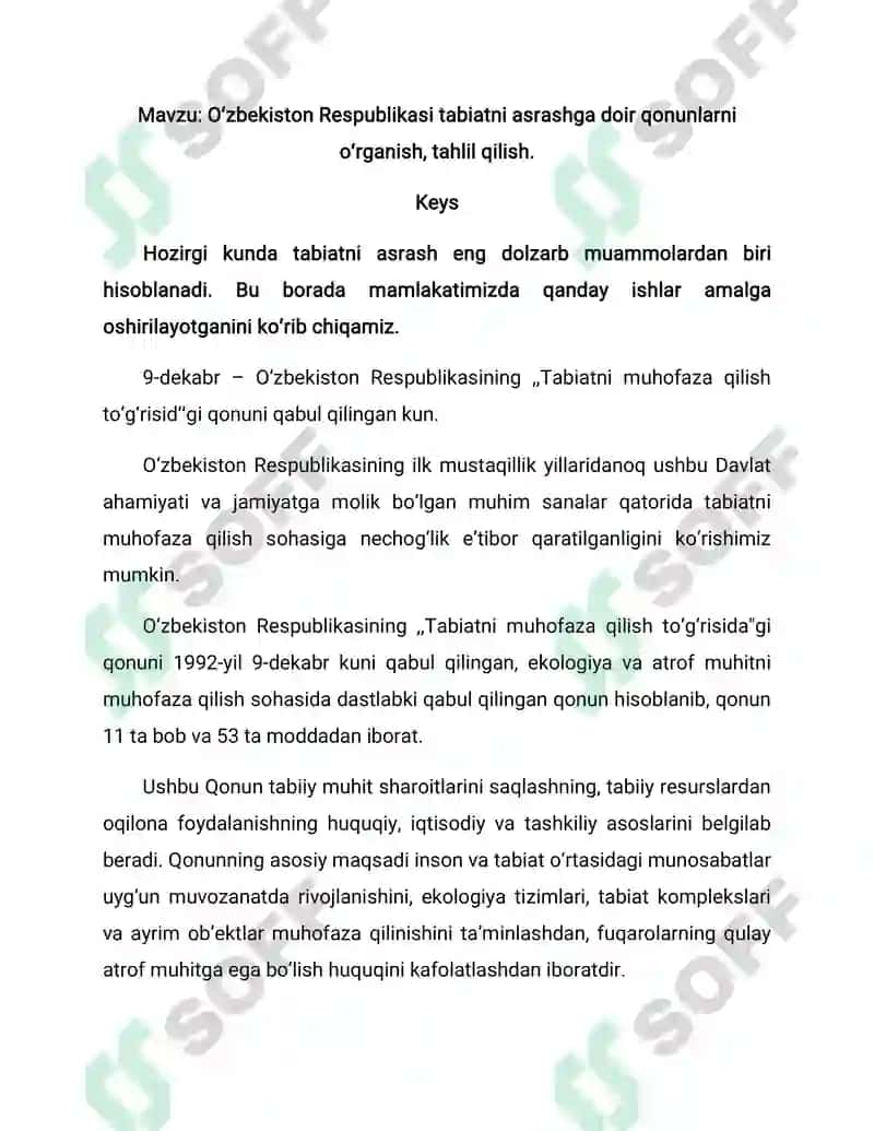Tabiat bilan tanishtirish metodikasi 2