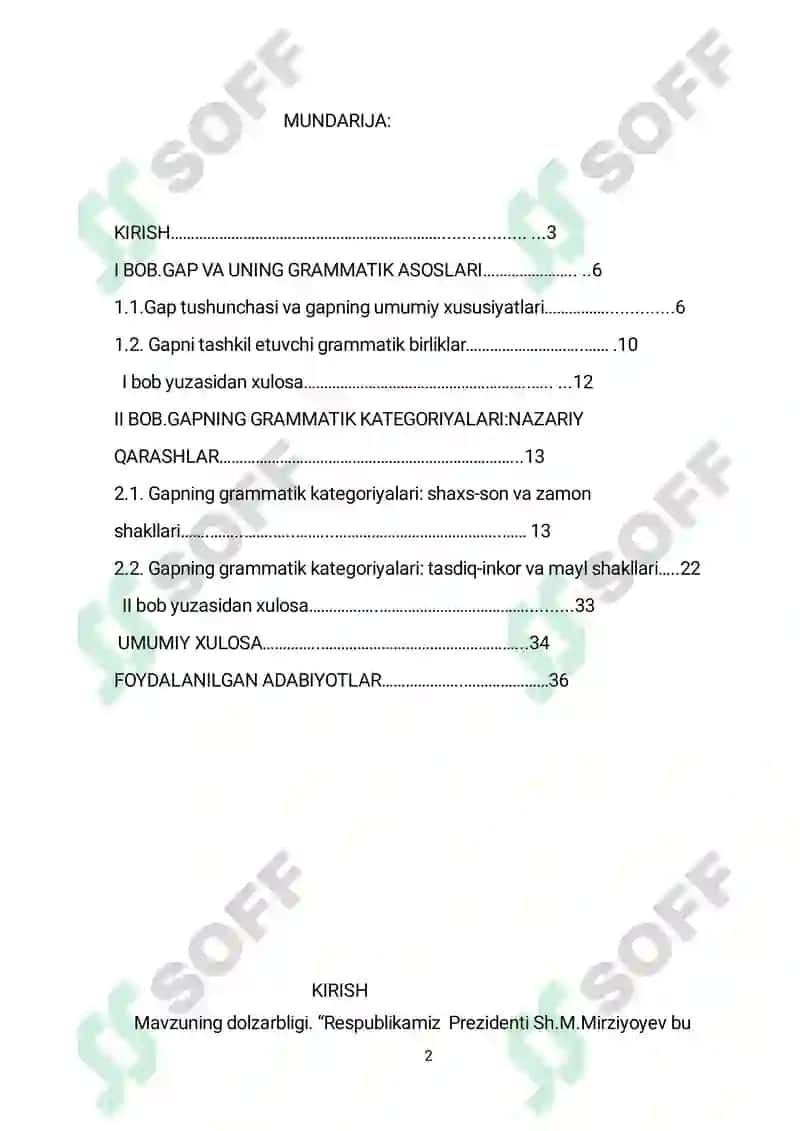 Gapning grammatik kategoriyalar 2