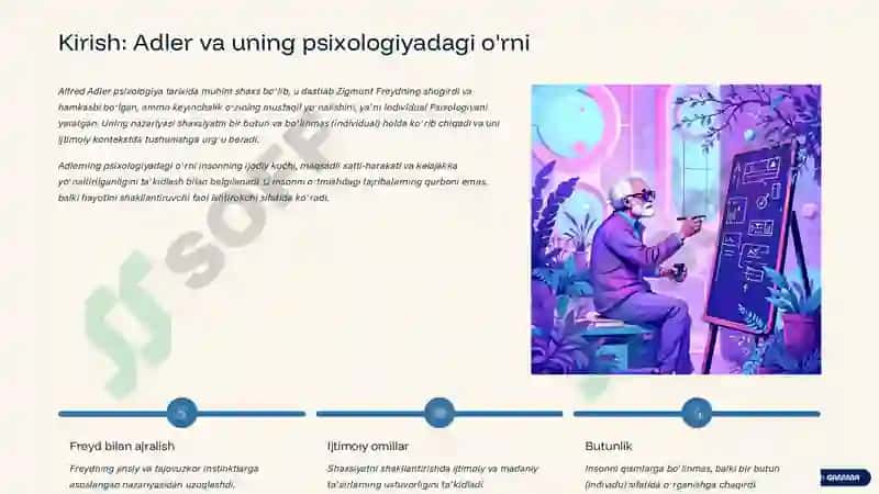 Alfred Adler va Individual Psixologiya 2