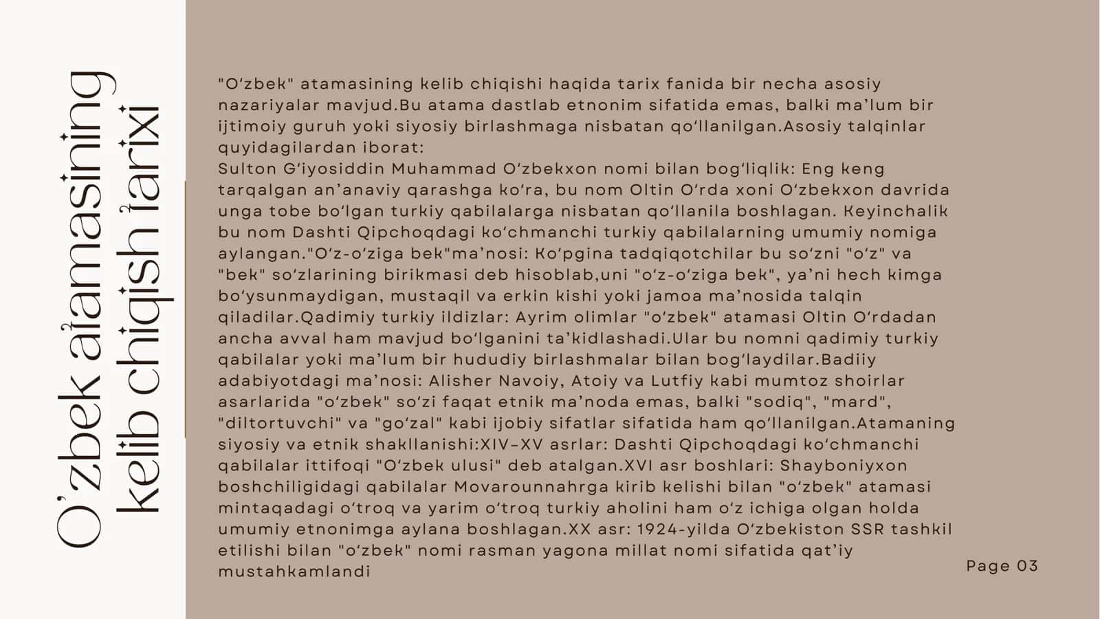 O'ZBEK ATAMASI 2