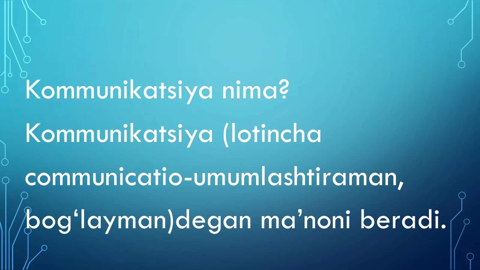 KOMMUNIKATIV QOBILIYAT 2