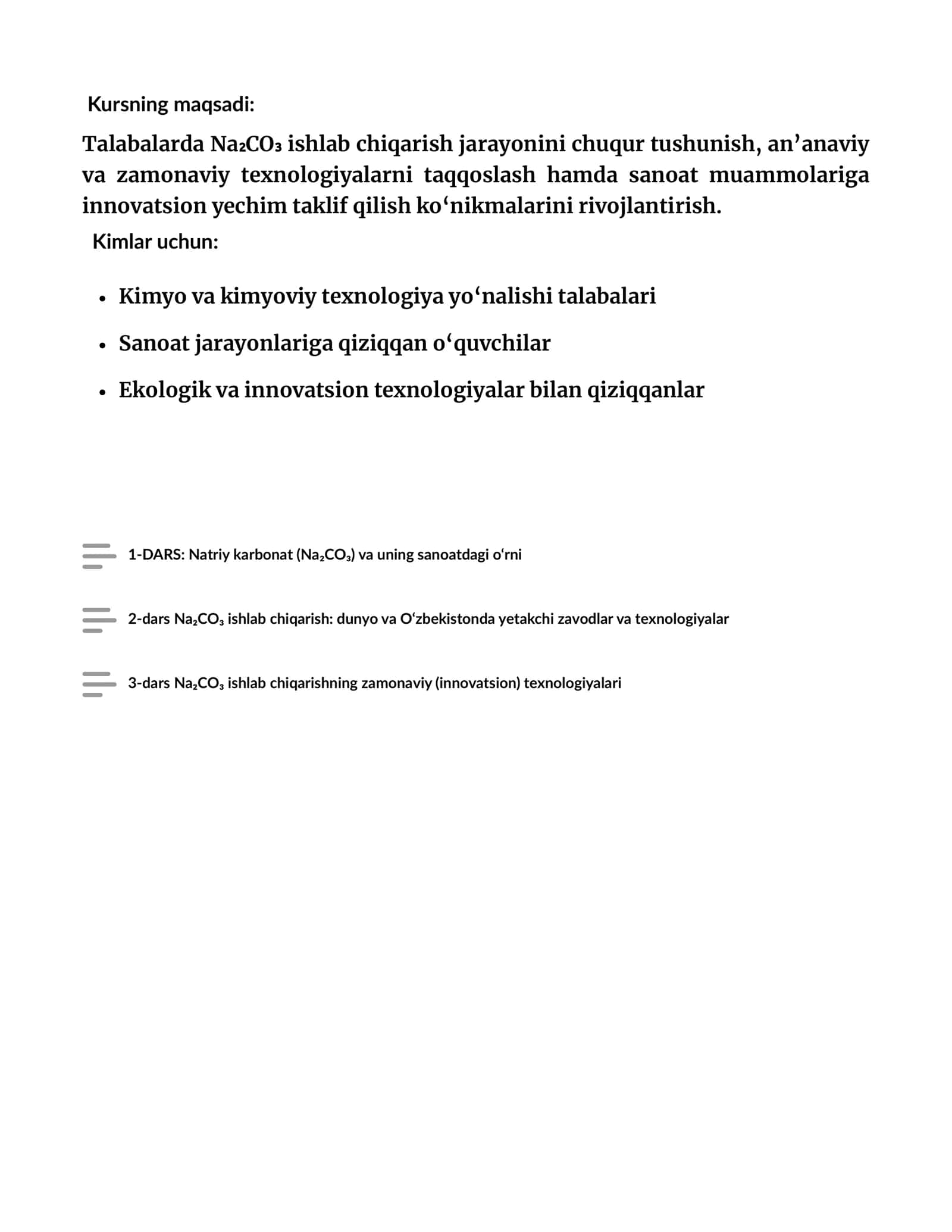 Natriy karbonat (Na₂CO₃) ishlab chiqarish texnologiyalari 2