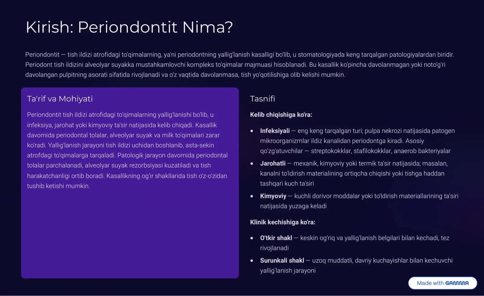 Otkir periodontit 2