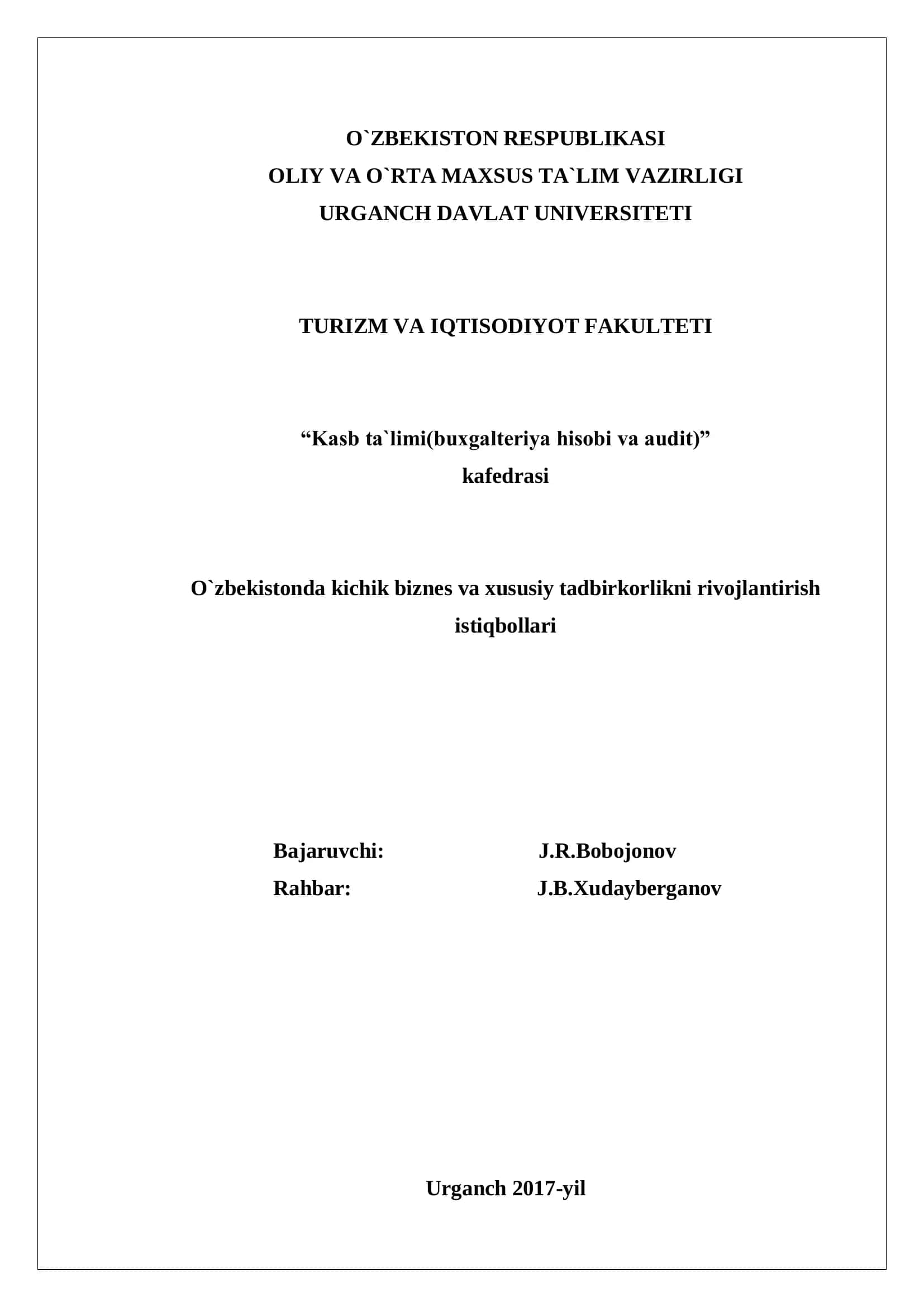 Kasb ta`limi(buxgalteriya hisobi va audit) 2