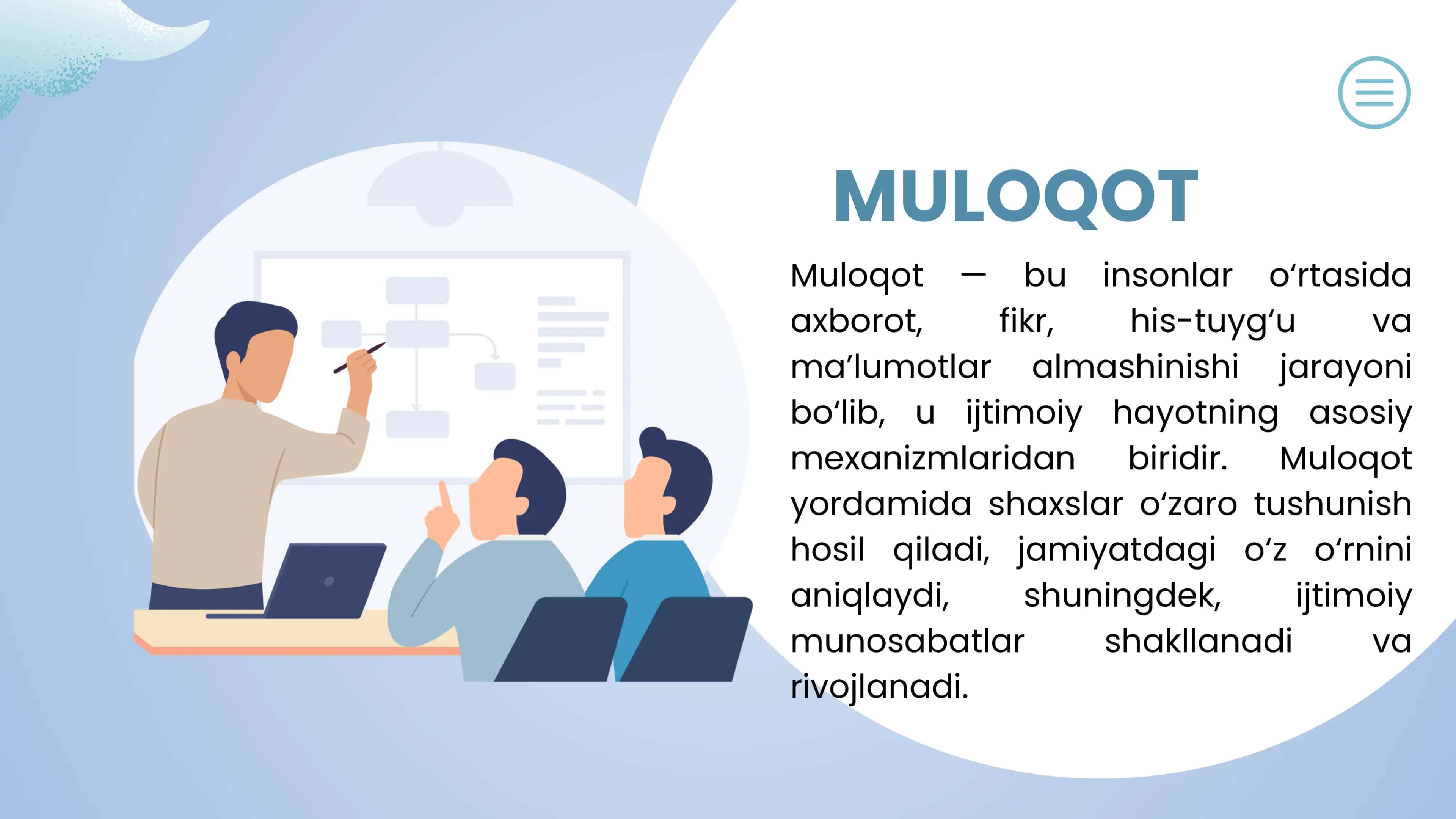 Muloqot va shaxslararo munosabatlar 2