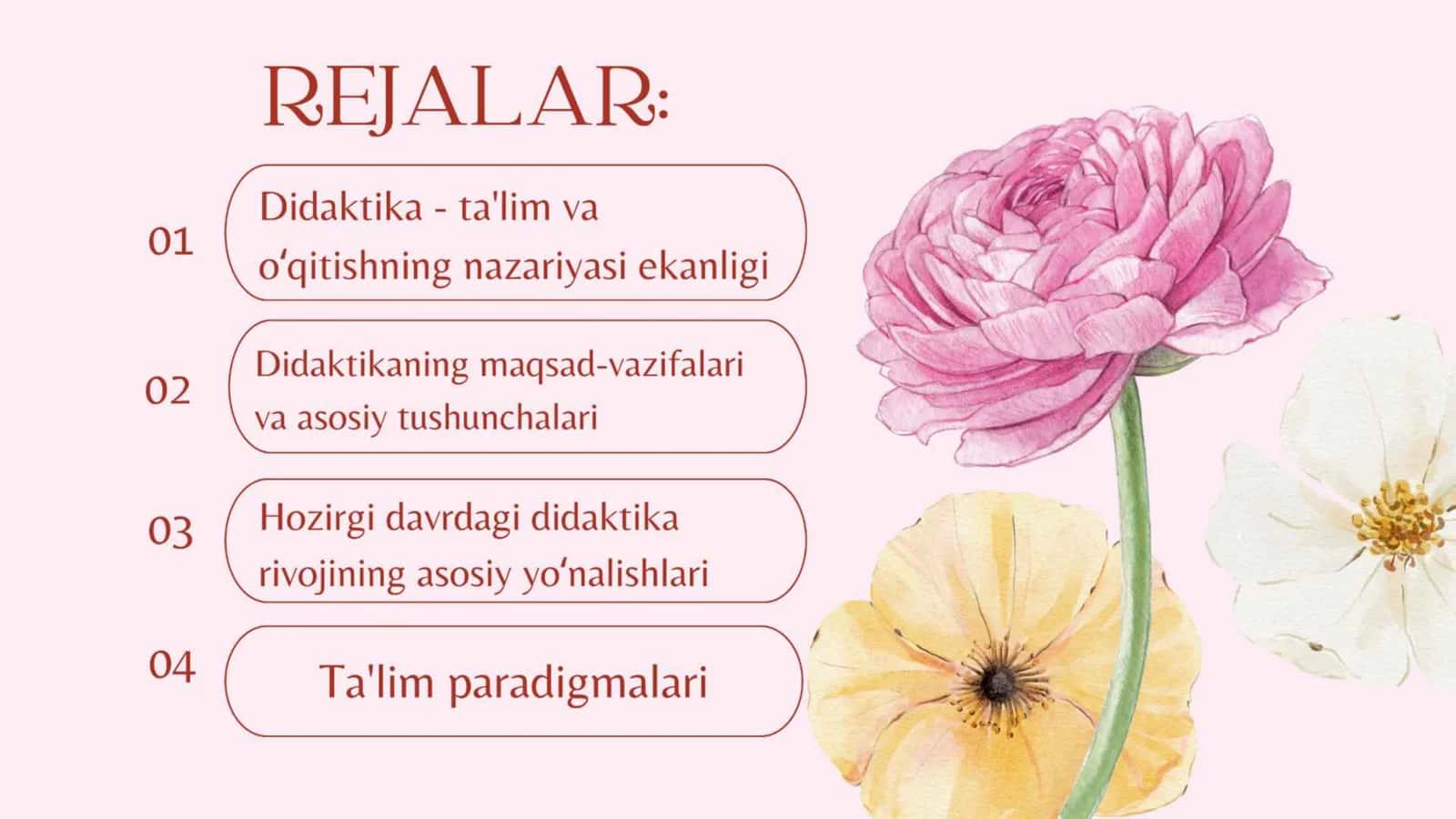 Didaktika ta'lim nazariyasi sifatida 2
