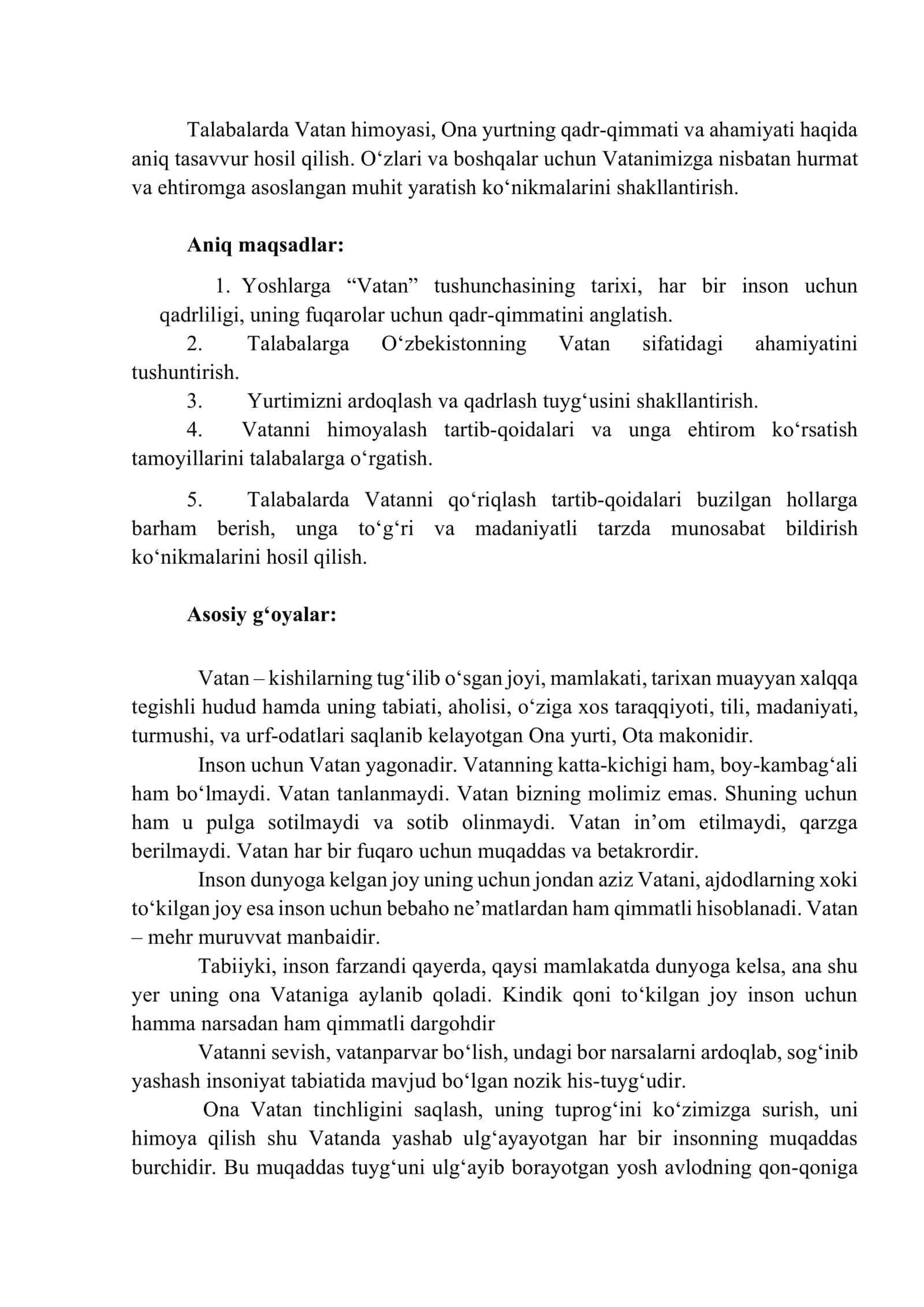 “Mardlar qo‘riqlaydi Vatanni” dars ishlanma 2