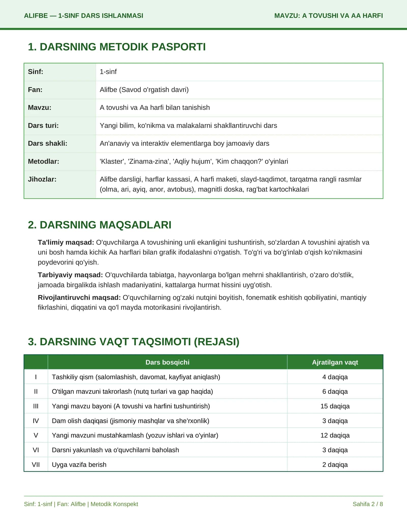 ALIFBE FANIDAN DARS ISHLANMASI 2