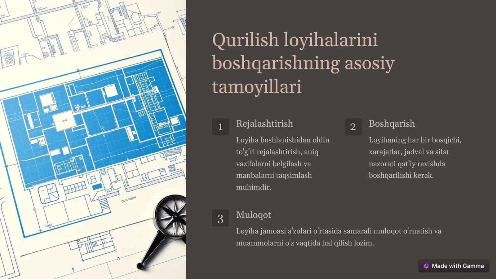 Qurilishni boshqarishning zamonaviy tizimlari 2