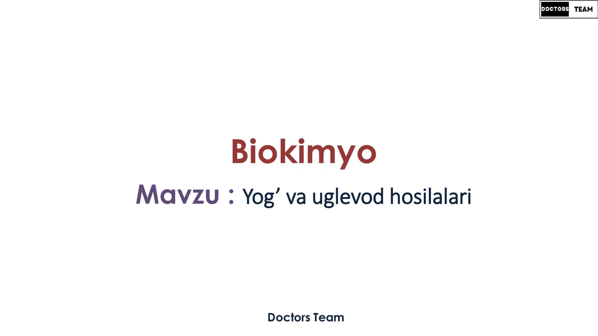 Biokimyo 2