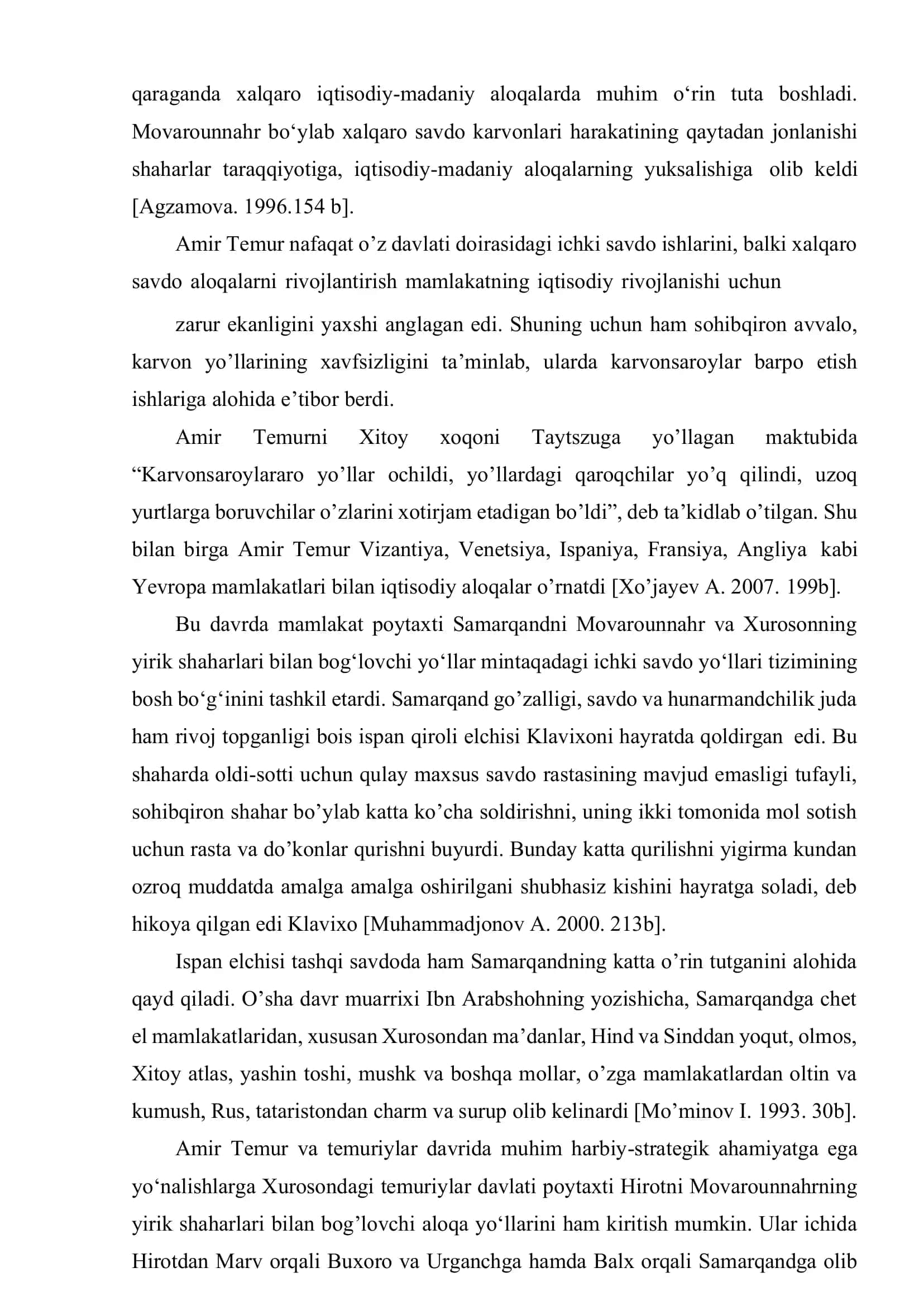 TEMURIYLAR DAVRIDA BUYUK IPAK YOʻLINING AHAMIYATI 2
