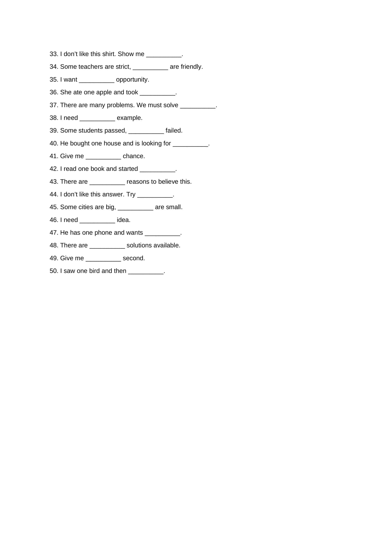 Beginner English test 2