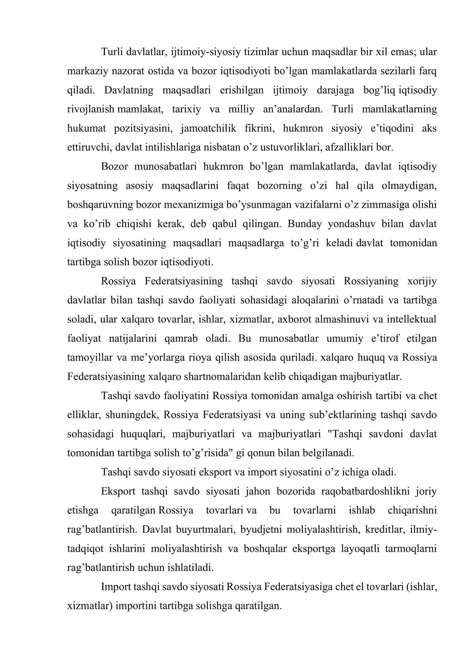 Davlatning barqarorlashtirish siyosati 2