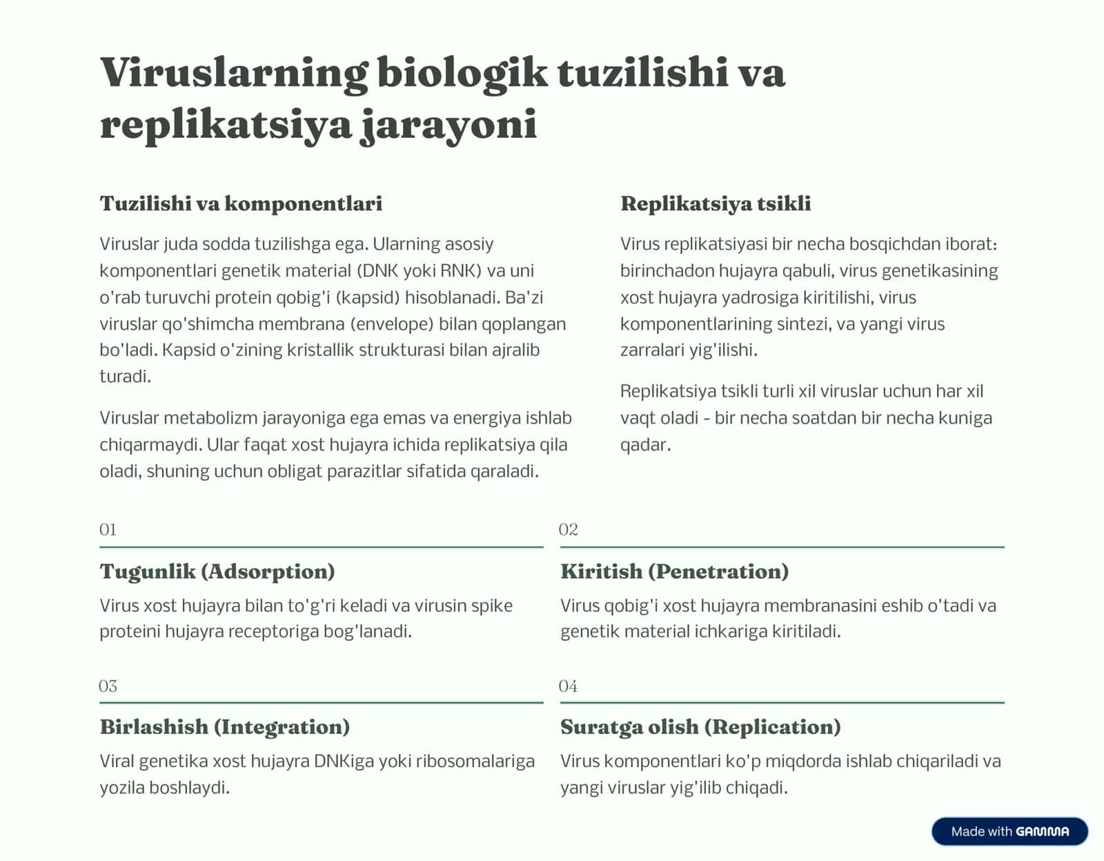 Viruslar va ularning ahamiyati 2
