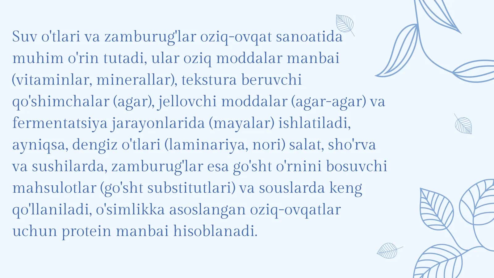Suv o'tlari va zamburug‘larning axamiyati 2