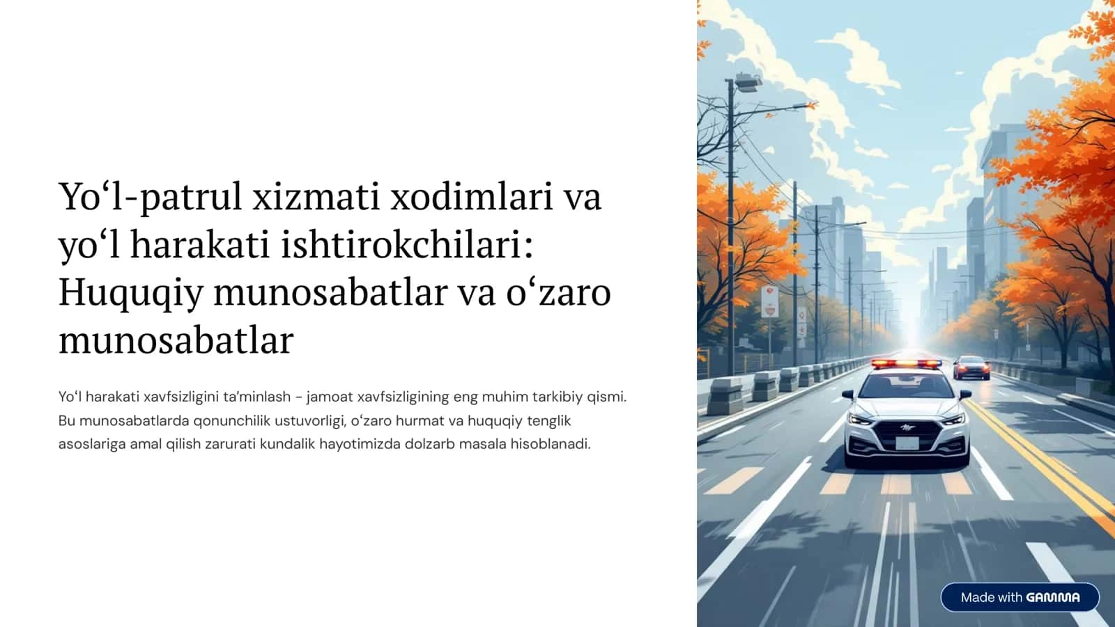 Oʻzaro munosabatlar tartibi va qonunchilik asoslari 2