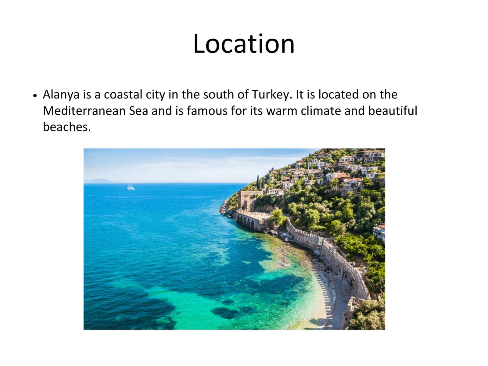 A City I Would Like to Visit – Alanya 2