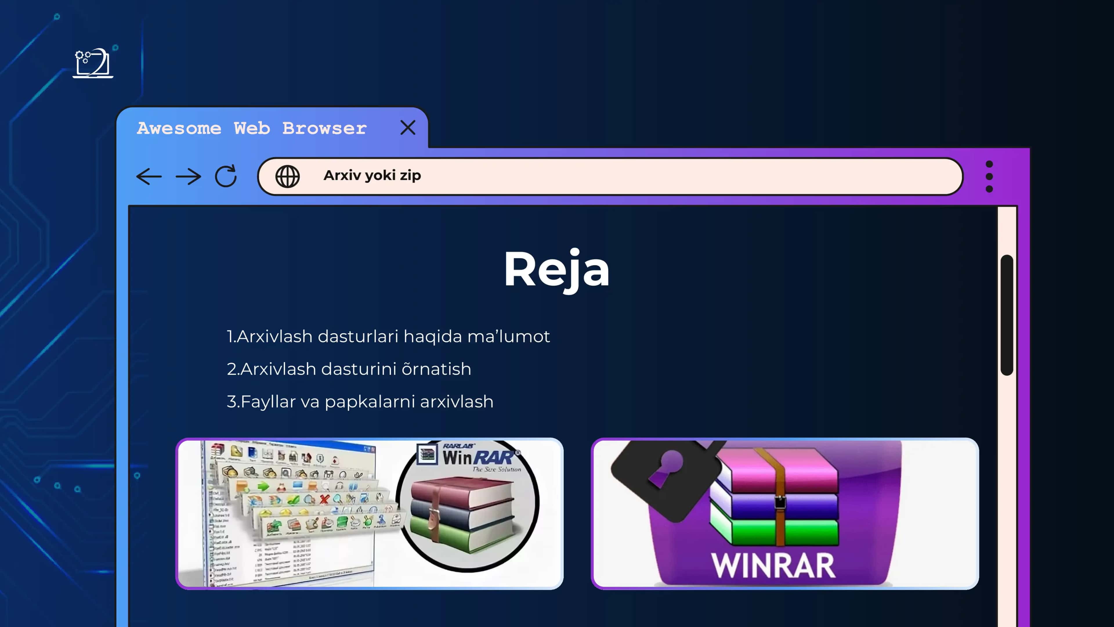 Arxivlash dasturi yoki WinRAR 2