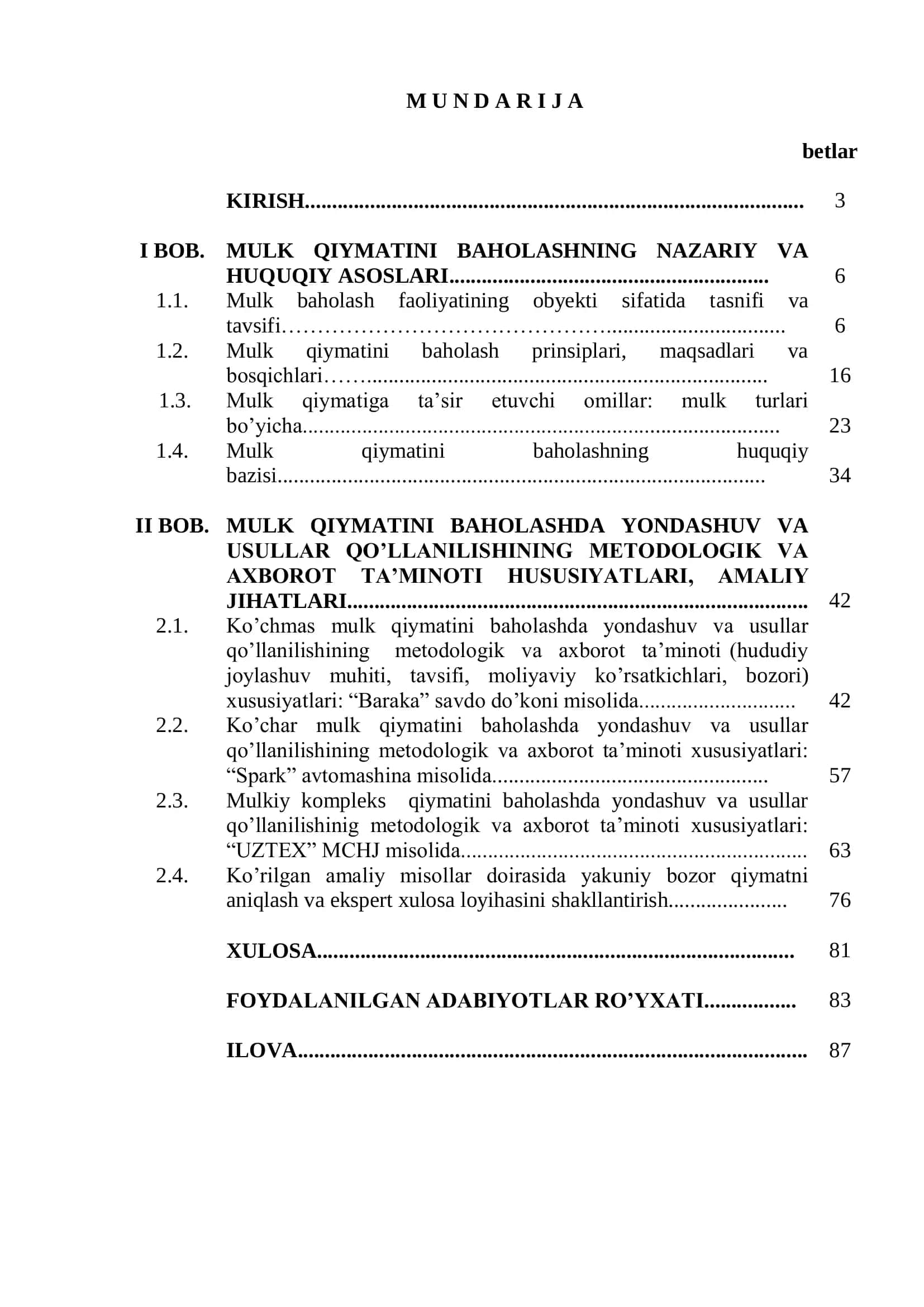 MULKNI BAHOLASHDA YONDASHUV VA USULLARNING QO„LLANILISHI 2
