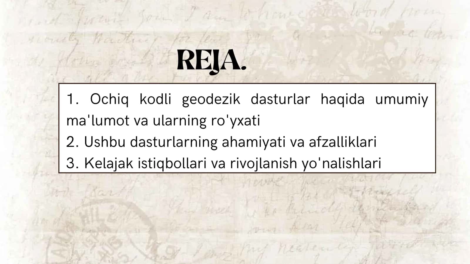 Ochiq kodli geodezik dasturlar 2