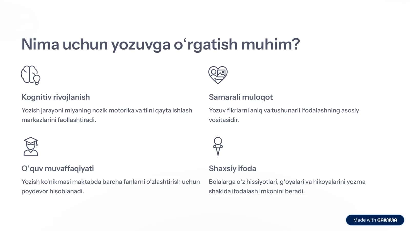 Yozuvga O»rgatishning Amaliy Asoslari 2