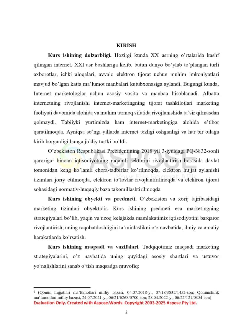 Marketingda strategik rejalashtirish 2