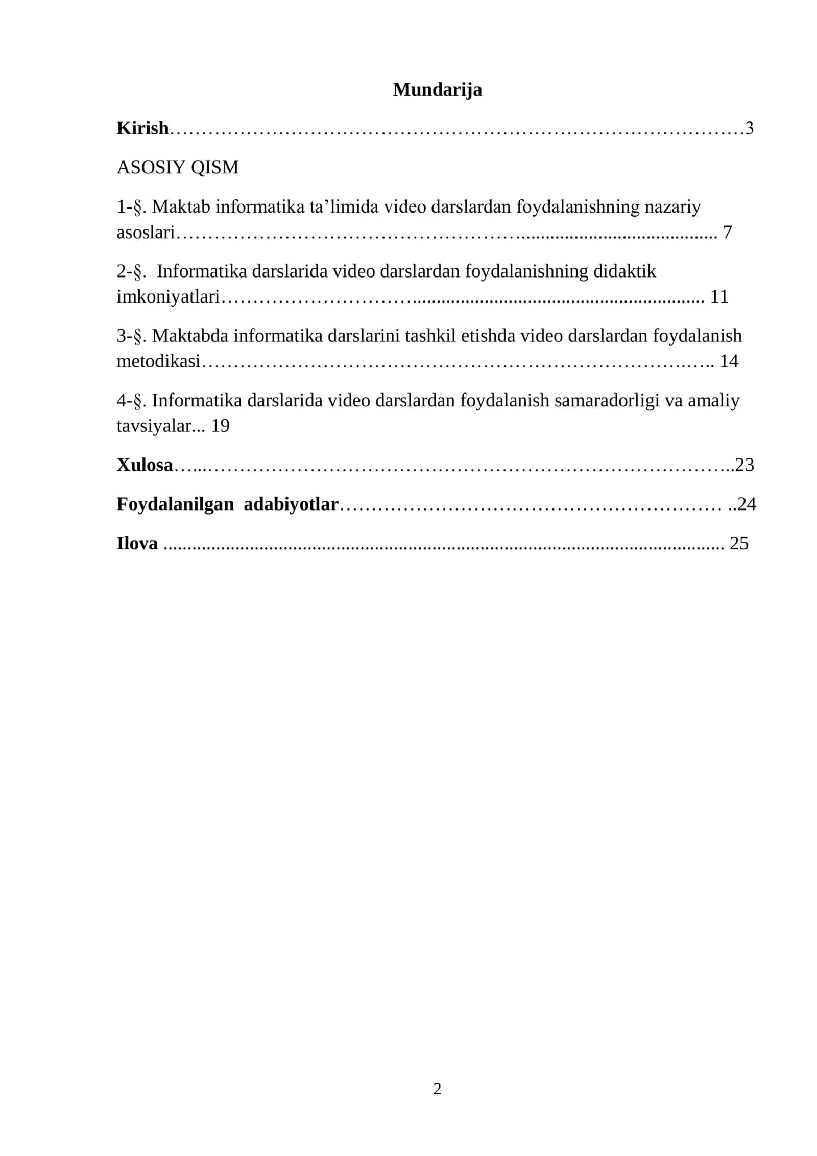 Maktab informatika ta’limida video darslardan foydalanishning nazariy asoslari 2