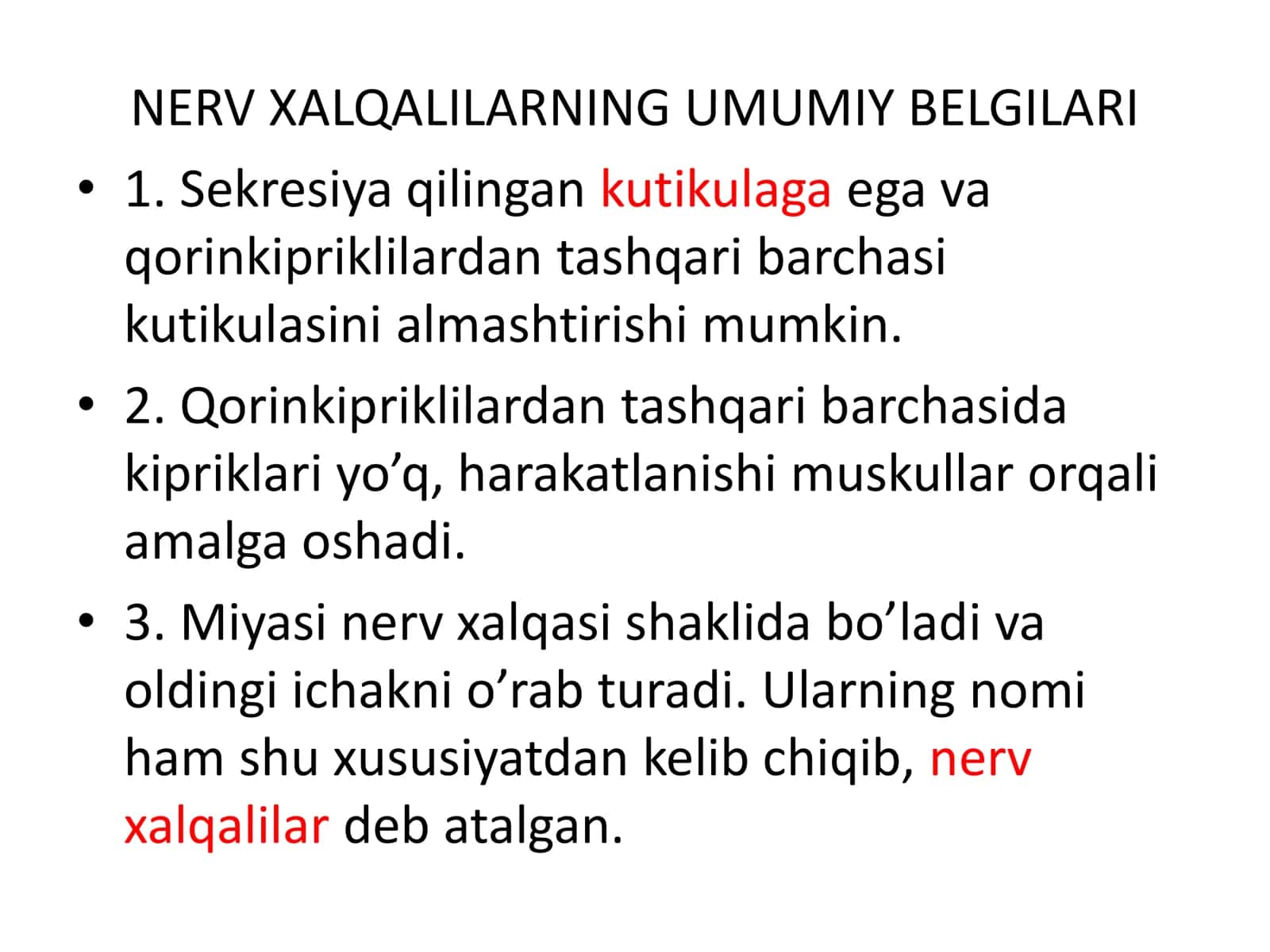 Nerv halqalililar va Gnatiferalar 2