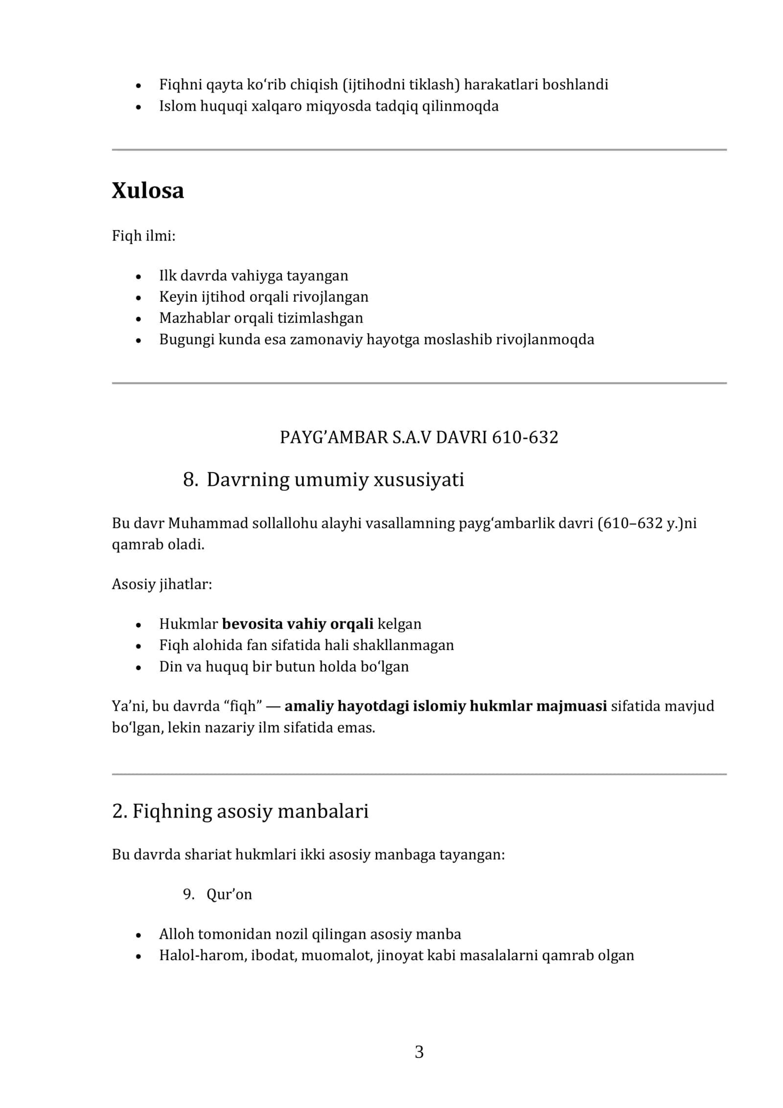 Fiqh Ilmining Rivojlanish Tarixi 3