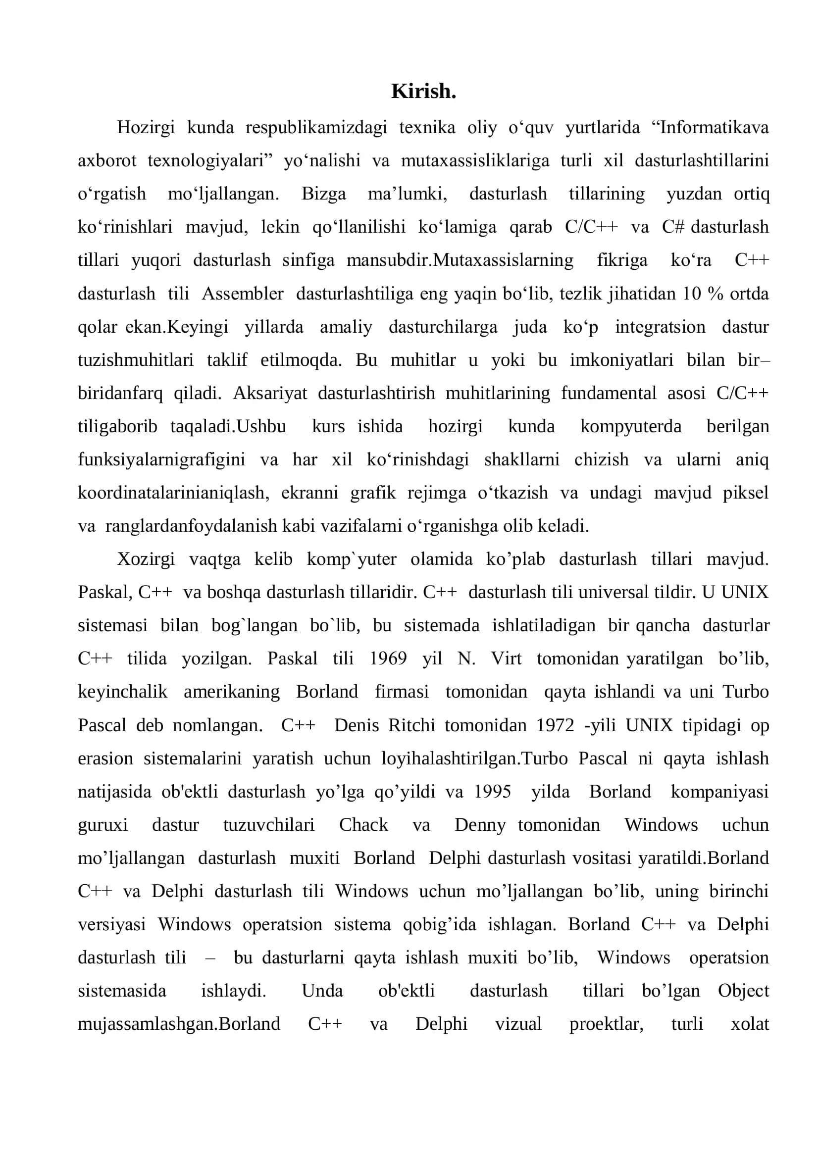 „С++ TILIDA MATN MUXARRIRI YARATISH“ 3