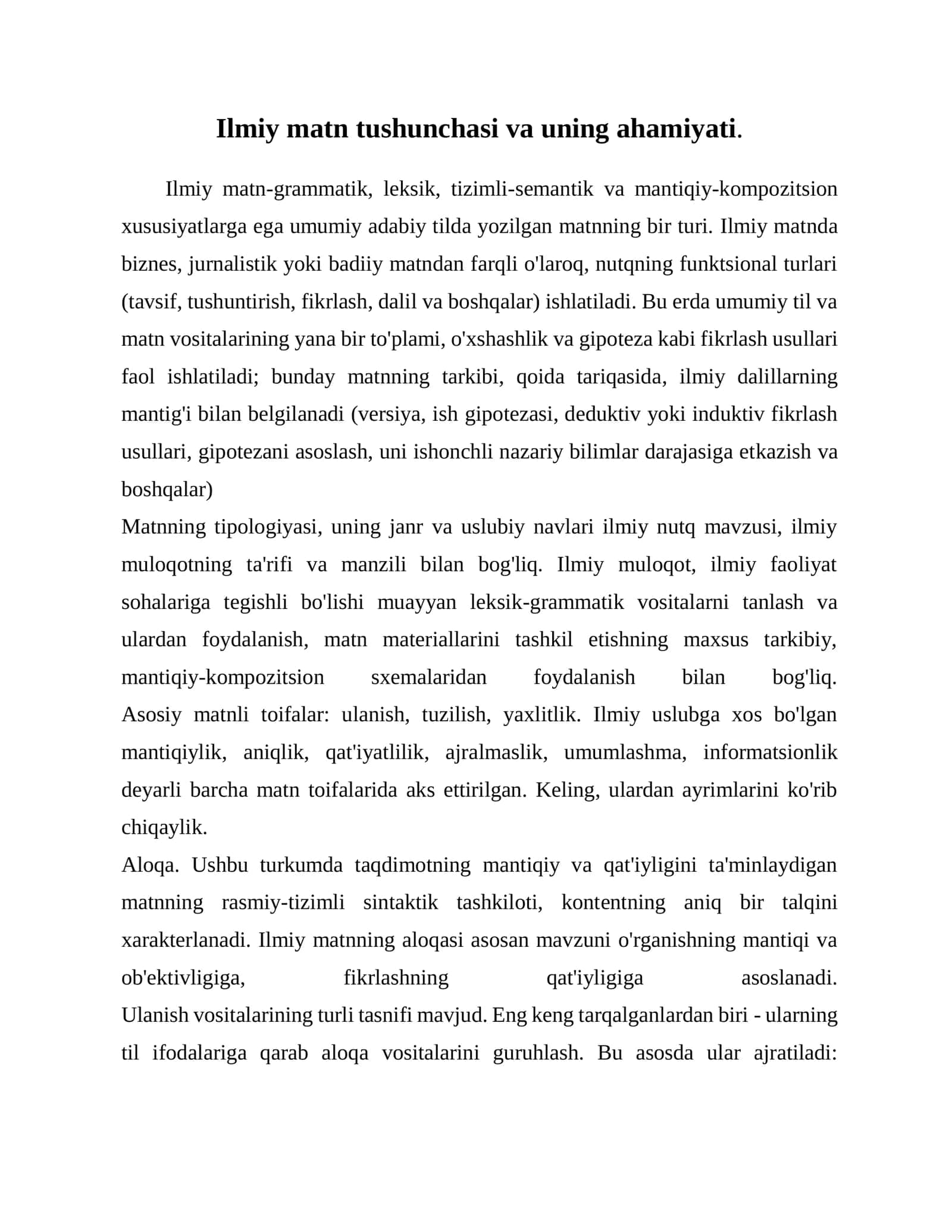 Ilmiy matnlarning turlari 3